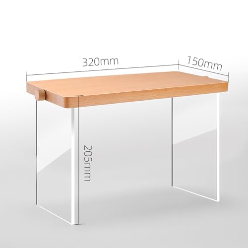 Wood Display Risers, Organizer Stand, Riser Stand for Figures, Cupcake, Perfume and More (Acrylic L 32*15*20.5cm/12.60*5.91*8.07inches) - color: Acrylic L 32*15*20.5cm/12.60*5.91*8.07inches