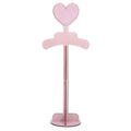 Alipis Child T Shirt Display: Wood Stand Shirt Rack - Portable Hanging Black - Baby Clothes Hanger Rack for Clothing Garment Retail Vendor - color: Pink