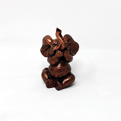 Nature's Mark 3 Baby Elephants See No Evil Hear No Evil Resin Statue Figurine Home Decorative Accent Decor