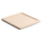 Oirlv Top Microfiber Jewelry Tray Square Nightstand Organizer Rings Earrings Necklace Trinket Storage Tray Showcase Jewelry Display (Beige) - color: Beige