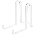 Plymor Clear Acrylic Ribbon-Style Display Easel, 6.125" H x 3.875" W x 6.75" D - size: 6.125" x 3.875" x 6.75"