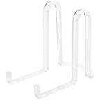 Plymor Clear Acrylic Ribbon-Style Display Easel, 6.125" H x 3.875" W x 6.75" D - size: 6.125" x 3.875" x 6.75"