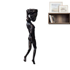 Climbing Man Wall Sculpture – Resin Decor Figure, Modern Art Accent, Black Home Ornament | Unique 3D Hanging Statue Piece, Artistic Abstract Wall Decoration Setup Living Room Bedroom Workplace Design - size: handed rock climbing, style: Black