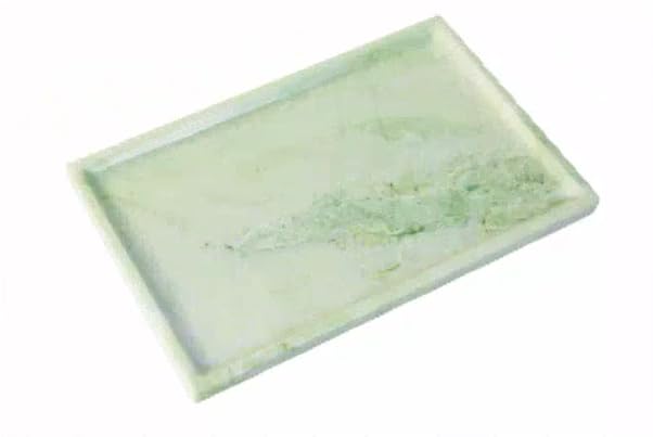 Real Luxurious Natural Marble Vanity Tray Genuine Marble Storage Tray for Home Decor Stone Tray for Bathroom/Kitchen/Vanity/Dresser,Plate Holder for Tissues, Candles, Towel - color: Fresh-green