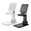 Phone Holder for Desk Cell Phone Holder Height Angle Adjustable Stands, Anti-Slip Base, Compact Design for iPhone Android Devices,White&Black,2Pack - color: 05-Black&White