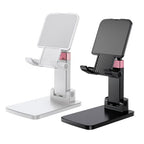 Phone Holder for Desk Cell Phone Holder Height Angle Adjustable Stands, Anti-Slip Base, Compact Design for iPhone Android Devices,White&Black,2Pack - color: 05-Black&White