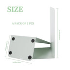 Metal Book Ends Bookend for Shelves Book Holder - color: Green