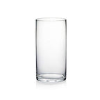 WGV Cylinder Vase, Diameter 5", Height 10", Clear Glass Floral Planter Container, Floating Candle Holder for Wedding Party Event Home Office Decor, 1 Piece - size: 5"x10"H CL
