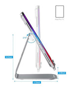 OMOTON Tablet Stand Holder Adjustable, T1 Desktop Aluminum Tablet Dock Cradle Compatible with iPad Air/Mini, iPad 10.2/9.7, iPad Pro 11/12.9, Samsung Tab and More, Grey - color: Grey