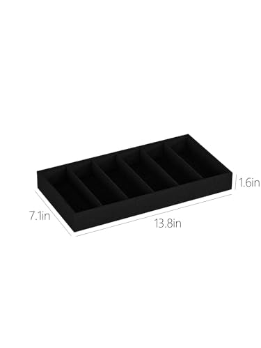 Sunglass Organizer Tray,Eyeglass Storage for Multiple Glasses,Jewelry and Sunglasses Drawer Organizer (Black 2) - color: Black 2