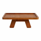 Acacia Wood Couch Tray Between Cushion, Folding Sofa Table Insert for Middle Organizer for Snacks, Drinks, Remotes,15x10.3-inch