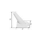 MOOCA 6 Pcs Set Finger Ring Stand Jewelry Display Holder Showcase Ring Display Drawer Leatherette Storage Jewelry Stands for Shows, White Faux Leather - color: White