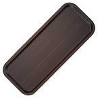 JOIKIT 14 x 5.9 Inch Walnut Wooden Rectangle Tray, Bathroom Tray Platter Solid Wood Decorative Serving Trays Plate for Cookie, Bread, Cheese, Coffee, Tea - size: 5.9" x 0.8" x 14"