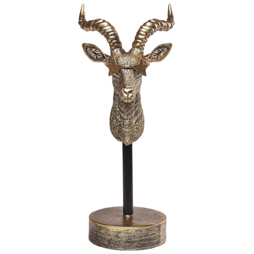 Handcrafted Resin Sculpture (Antelope)- Modern Home Decor Accent, Trending Living Room & Office Decor, Elegant Tabletop & Shelf Decor for Desk, Bookshelf, Nightstand - Unique Gift Idea - style: Antelope