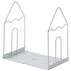 Minimalist Style Bookends Metal Adjustable Books Holder Stand Book Rack Desk Bookend - Pen, White - color: Pen, White