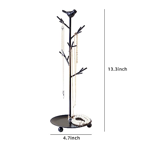 Branch Jewelry Rack Organizer for Ring Earrings Necklace Bracelet,Suitable for living rooms, bathrooms,offices,etc. - color: E Black