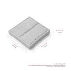 Oirlv Microfiber Jewelry Pendant Display Tray Dresser Modular Jewelry Tray - style: P13504
