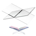 Acrylic Book Stand Holder - Coffee Table Book Stand,Open Cookbook Acrylic Book Display Stand,Magazines Clear Holder,Reading Stand for Open Book Magazines, Textbooks