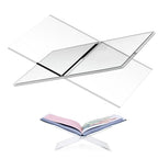 Acrylic Book Stand Holder - Coffee Table Book Stand,Open Cookbook Acrylic Book Display Stand,Magazines Clear Holder,Reading Stand for Open Book Magazines, Textbooks