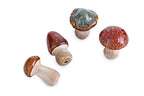 Ceramic Mushrooms Figurine Garden Decor, Lawn Mushrooms Decor, Garden Pots Decoration, Set of 4, 3 Inches High - style: Small-4