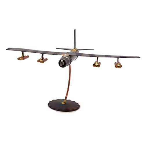 B-52 Bomber Collectible Handmade Metal Art Figurine, Desk Accessories, Trophy, Boss Gift, Home Office Décor, Airplane - style: B-52 Bomber