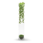 WGVI Quality Thick Weighted Tall Clear Cylinder Glass Vases, 4" W x 28" H, Flower Arrangement Floating Candle Holders Wedding Centerpieces Event Floral Container Floor Display Home Décor, 1 Piece - size: 4"x28"H