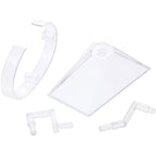Plymor Clear Plastic Vertical or Horizontal Watch Display Stand (Pack of 2)