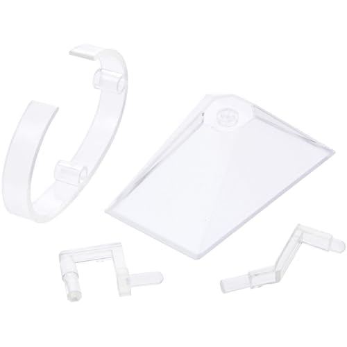 Plymor Clear Plastic Vertical or Horizontal Watch Display Stand (Pack of 2)