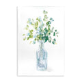 Stupell Industries Flower Jar Still Life Green Blue Painting, 10 x 15, Multi-Color - size: 15"L x 10"W