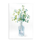 Stupell Industries Flower Jar Still Life Green Blue Painting, 10 x 15, Multi-Color - size: 15"L x 10"W