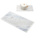 Natural Marble Trivet 12" x 6", Marble Cutting Boards for Kitchen Hot Pots and Pans, Bathroom Trays Perfume Tray Jewelry Candle Plate (Namib Fantasy) - color: Namib Fantasy