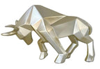 SMRTHMRT Abstract Geometric Sculptures Animals Statues,Collectible Figurines Home Office Tabletop Ornaments (Gold) - color: Gold