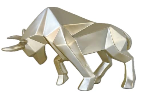 SMRTHMRT Abstract Geometric Sculptures Animals Statues,Collectible Figurines Home Office Tabletop Ornaments (Gold) - color: Gold