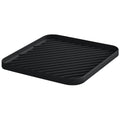 Silicone Organizer Tray for Kitchen Sink and Bathroom, Dishwasher Tray, Versatile Bathroom and Drawer Organizer Trays, Non-Slip Countertop(Black) - color: Black