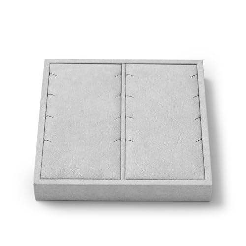 Oirlv Microfiber Jewelry Pendant Display Tray Dresser Modular Jewelry Tray - style: P13504