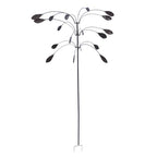Wind Spinner Kinetic Wind Spinner Falling Foliage Design Wind Sculpture, Rustproof Water Proof Heavy Duty Falling Foliage Kinetic Copper Triple Spinner for Outdoor Garden