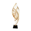 Contemporary Abstract Sculpture for Home Office Decor, Large Black