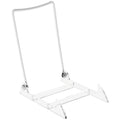 GIBSON HOLDERS 4PL Adjustable White Wire and Clear Acrylic Display Easel, 3.875" W x 5.375" D x 6.25" H, Pack of 3 - size: 3-Pack