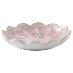 Lotus Ceramic Jewelry Tray, Small Trinket Jewelry Ring Holder Organizing Dish, for Parents Daughter Friends Sister, Birthday Gifts for Women, Pink - color: Pink
