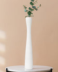 Tall White Vase 16 Inch Skinny Flower Vases, Handmade Ceramic Vase Modern Minimalist Style for Living Room, Home, Office, Centerpiece,Table, Wedding Party - color: 16.5inch&white