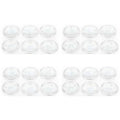 Hosley's Set of 24 Clear Glass Pillar Plates - 4 Inch Diameter. Ideal Gift for Weddings, Parties, Spa, Pillar Candle, Votive Candle Garden. Or as a Pedestal W1 - size: 24 Count