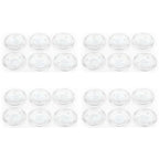 Hosley's Set of 24 Clear Glass Pillar Plates - 4 Inch Diameter. Ideal Gift for Weddings, Parties, Spa, Pillar Candle, Votive Candle Garden. Or as a Pedestal W1 - size: 24 Count