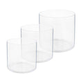 Royal Imports Flower Acrylic Vases Cylinders - Decorative Centerpiece for Home or Wedding - Non Breakable Plastic, 1-Set of 3 Sizes: 4", 5", 6" - Clear - size: 4", 5", 6" - Set of 3