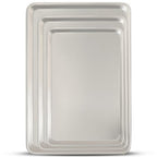 Baking Sheet Pan Set of 3, Commercial Quality Aluminum Cookie Sheets for Oven, Umite Chef Warp Resistant Baker's Half/Quarter/Jelly Roll Pans, Thick Cookie Tray Pans for Baking, Roasting - size: 13x9in 15x10in 18x13in