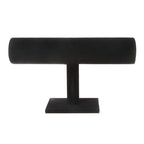TENINYU Hovering T-Bar Bracelet Necklace Earring Bangle Pendants Anklet Tower Watch Key Jewelry Display Stand Home Organization for Women & Men (Black Velvet) - color: Black
