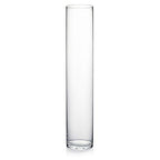 WGVI Quality Thick Weighted Clear Cylinder Glass Vases, 3" W x 16" H, Skinny Bud Tall Vase Floral Bouquet Flower Arrangements Wedding Centerpieces Container Candle Holders Home Decor, 1 Piece - size: 3"x16"H