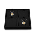 Oirlv Microfiber 4 Slots Jewelry Pendant Display Tray Vanity Modular Jewelry Tray - style: P13711