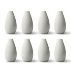 Modern Small Flower Vases 8 Pack - Ceramic, White - color: 8 Pack White - Style 11