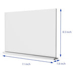 newnewshow Acrylic Sign Holder 11x8.5 Inch 3 Pack Horizontal T Shape Double-Sided Desktop Display Holder. (Optional 8.5x11 8.5x5.5 5x7 Horizontal and Vertical) - size: 11x8.5 3pack