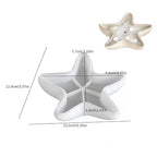 Starfish Tray Silicone Mold,Candle Holder Jewelry Tray Silicone Molds for Epoxy Resin, Marine Container Trinket Tray Dish Plate Storage Mold Home Decor